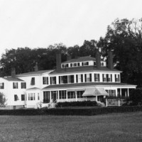 Wheaton Homestead, which later became the President's residence. Photograph taken in 1935.