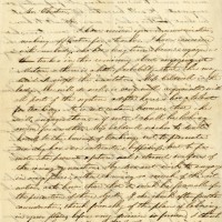 Letter written by Mary Lyon to Laban Morey Wheaton responding to his invitation to serve as principal of soon-to-open Wheaton Female Seminary. Letter is dated July 8, 1834. Page 1