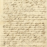 Letter written by Mary Lyon to Laban Morey Wheaton responding to his invitation to serve as principal of soon-to-open Wheaton Female Seminary. Letter is dated July 8, 1834. Page 2.