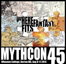 The logo for Mythcon 45, hosted by Wheaton, was designed by recent grad Leah Smith '14.