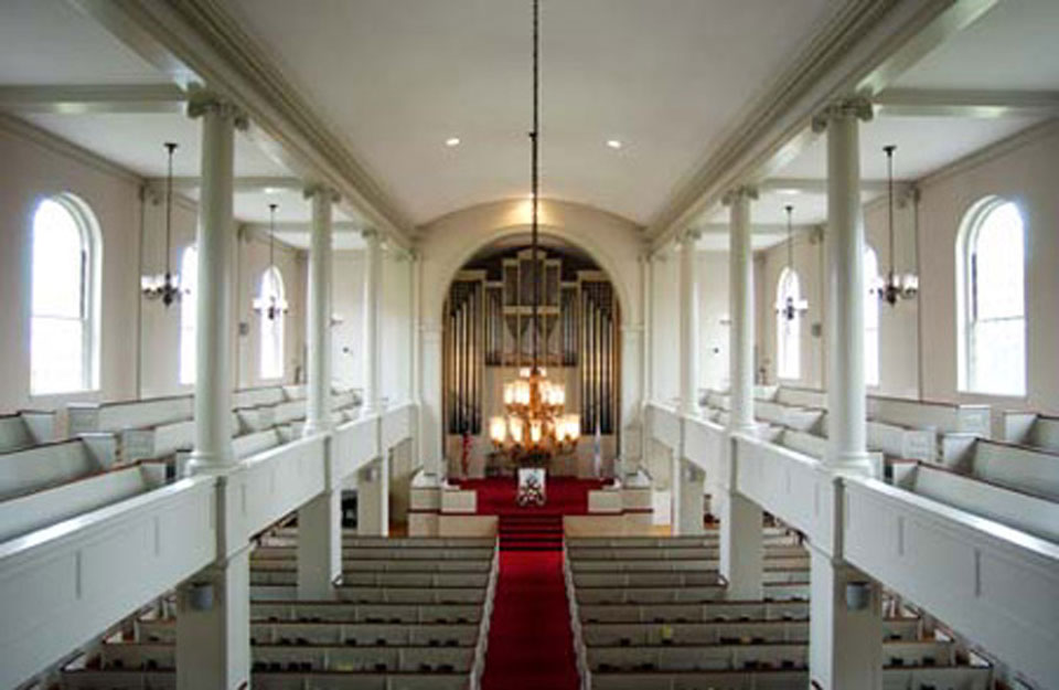 Cole Memorial Chapel, Sanctuary, seats 700.