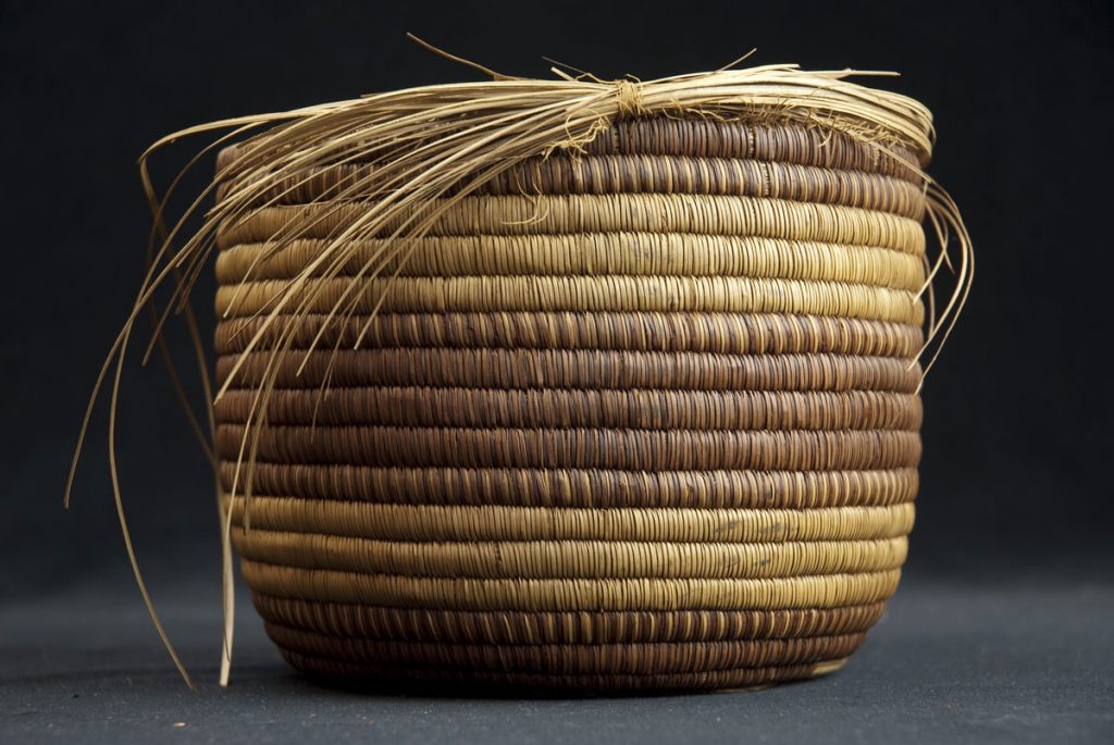 Striped basket