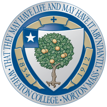The college's historic seal, which will remain, as part of the new identity.