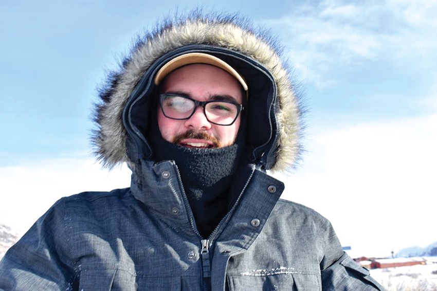 Neil Henry ’18 in Kangerlussuaq, Greenland