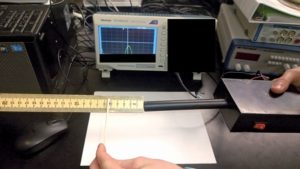 A functional prototype of a titanium clip metal detector