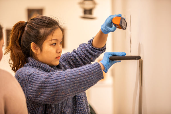 Student curators install "It's Elemental: Fire