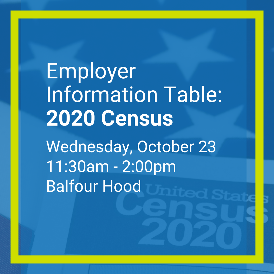 2020 Census Table Flyer