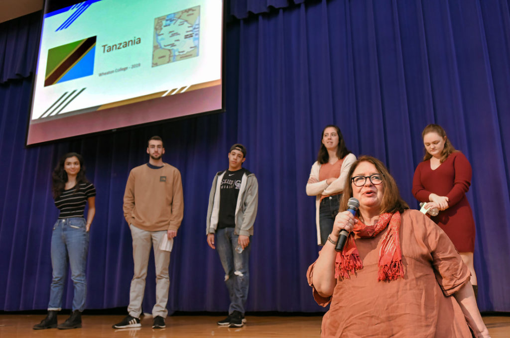 Wheaton students make presentation at Africa Day