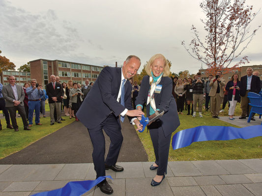 Ribbon cutting at Pine Hall