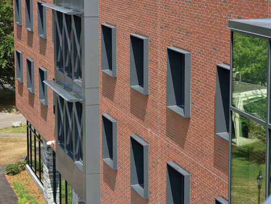 Exterior view of windows in Pine Hall
