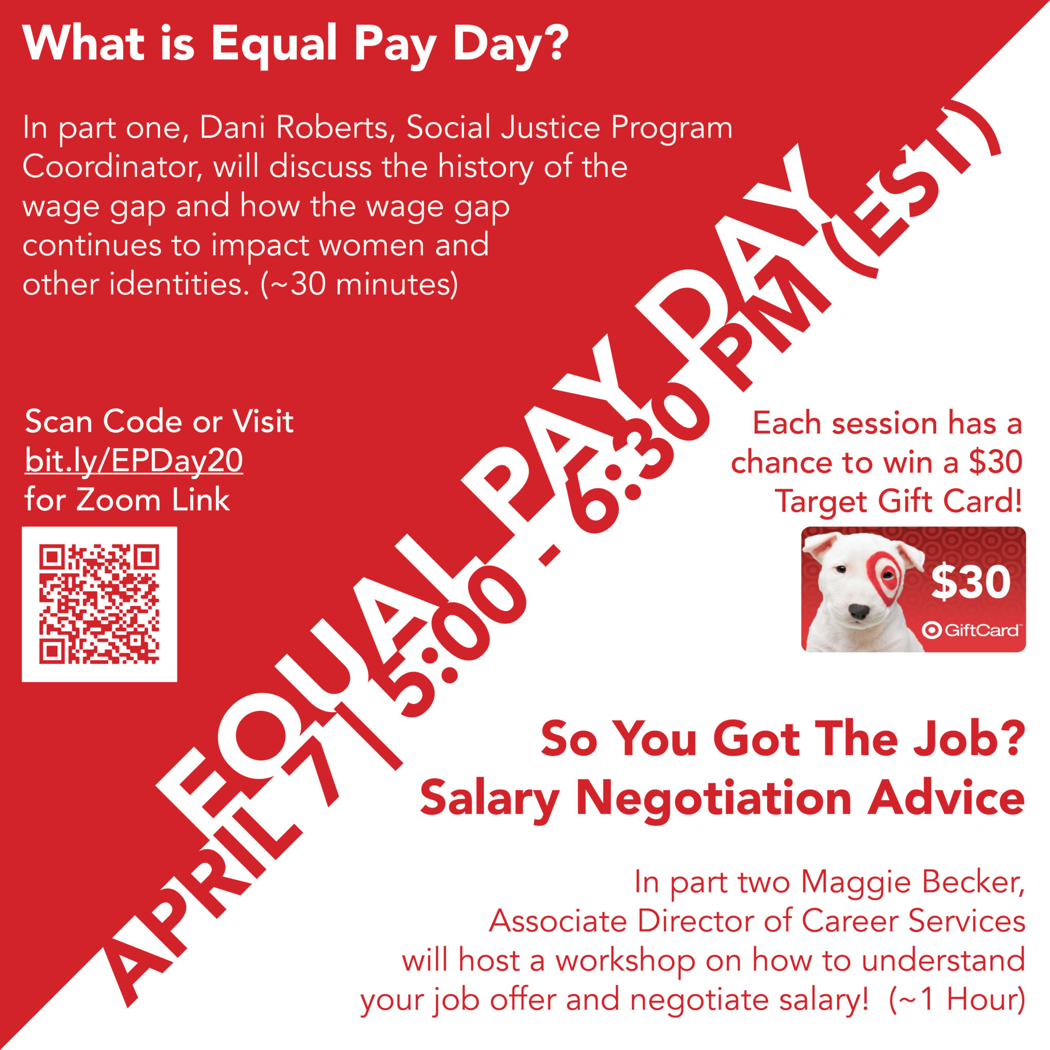 Equal Pay Day and Salary Negotiation Flyer