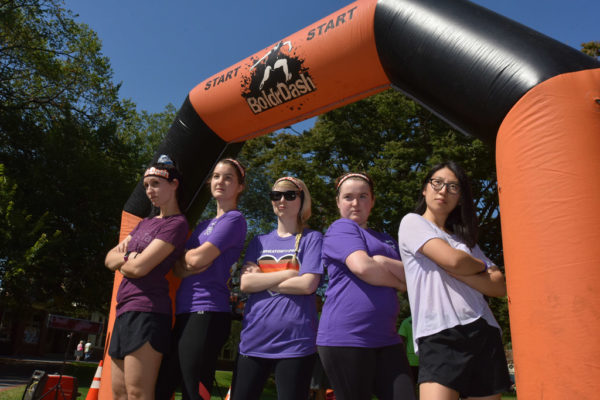 Students and staff at BoldrDash event