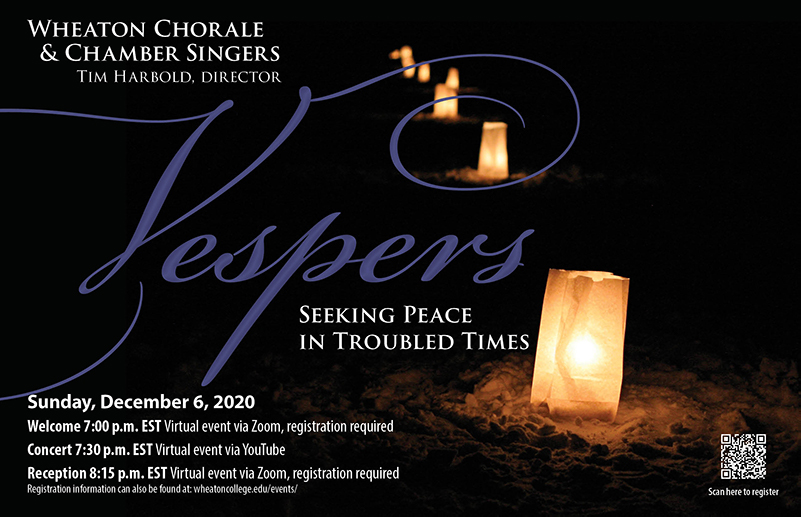 Poster advertising Holiday Vespers