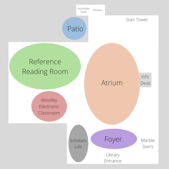 Map of Library Main Level