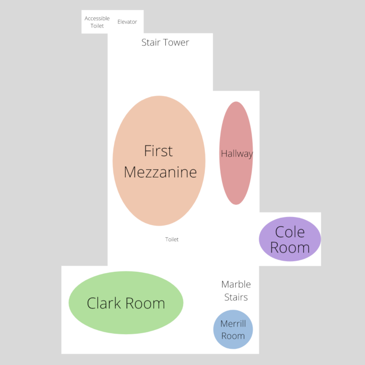 Map of Library First Mezzanine Level