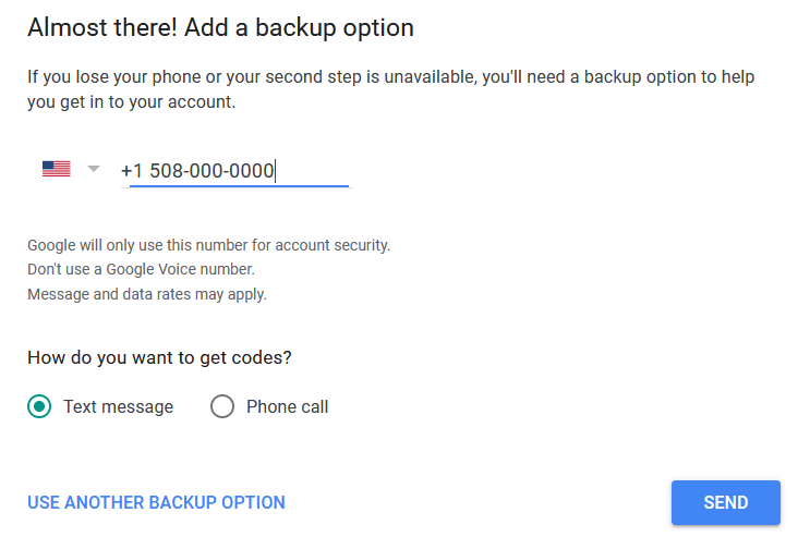 Add backup option