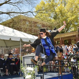 Graduate celebrating
