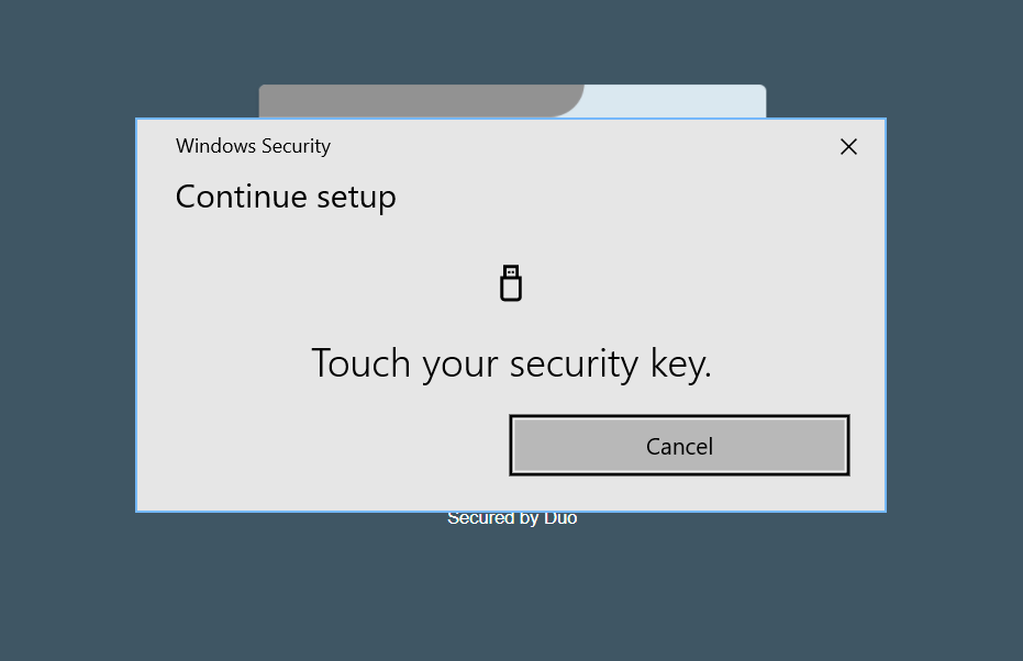 Touch Security Key