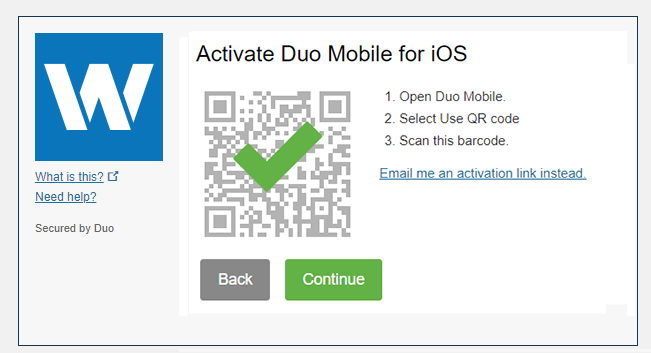 duo mobile app qr code