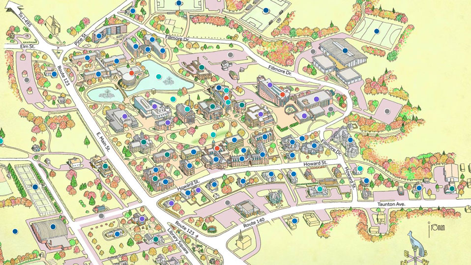 Wheaton College Campus Map