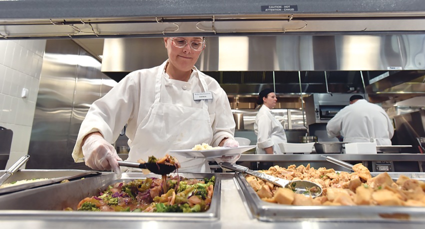 Staff at Chase Dining Hall
