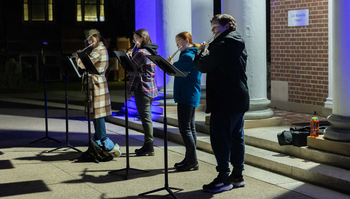 Flute Choir performs at Winter Fest