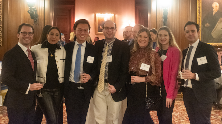 Group of alumni at NYC event