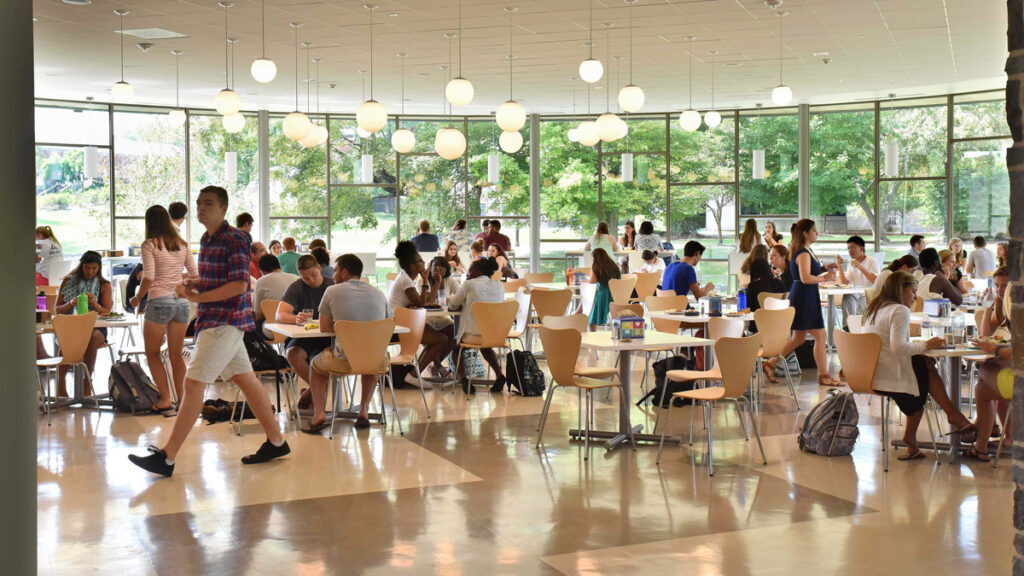 Chase Dining Hall dining room