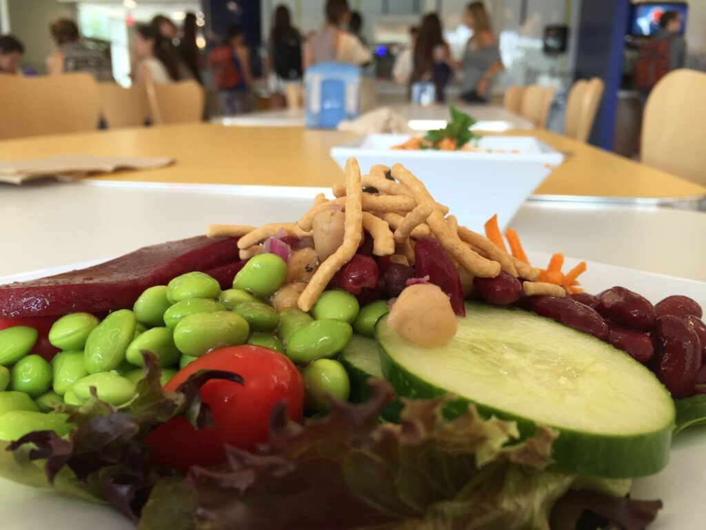 Salad at Chase Dining Hall