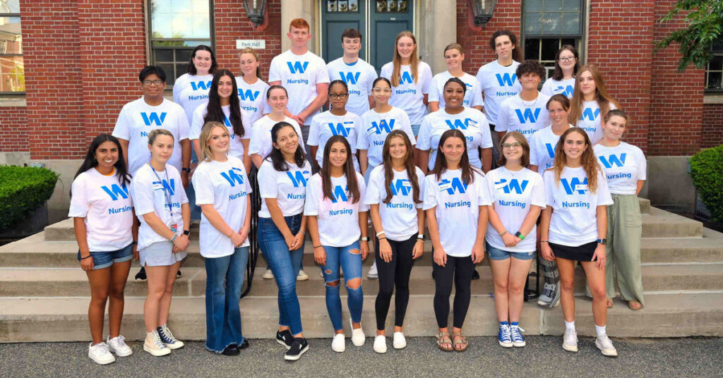 Nursing program inaugural class begins Wheaton College Massachusetts