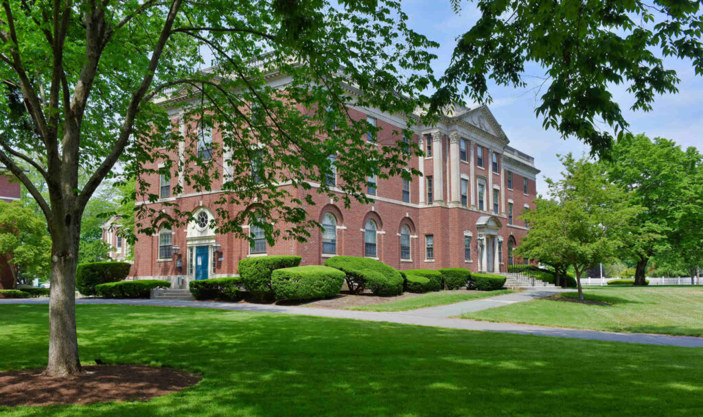 Wheaton’s main administration building, Park Hall.