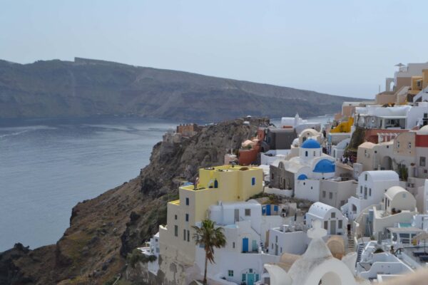 A seaside town.