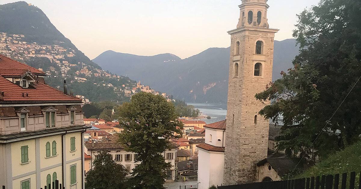 A scenic view in Lugano, Switzerland