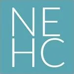 Logo of the New England Humanities Consortium, featuring the capital letters NEHC in white on a turquoise background